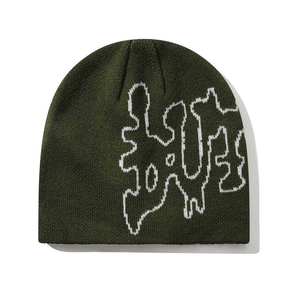 Butter Goods 'Blotch' Skully Beanie (Fatigue)