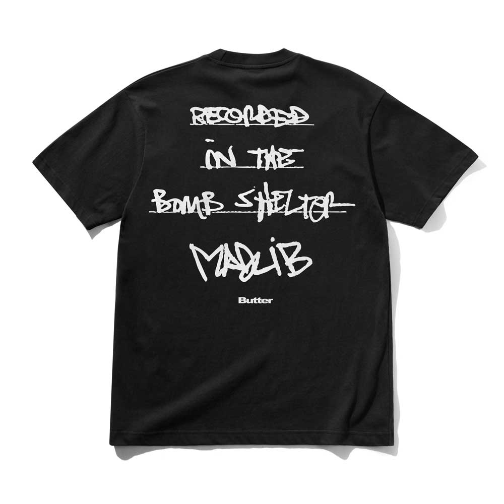 Butter Goods X Madlib 'Bomb Shelter' T-Shirt (Black)