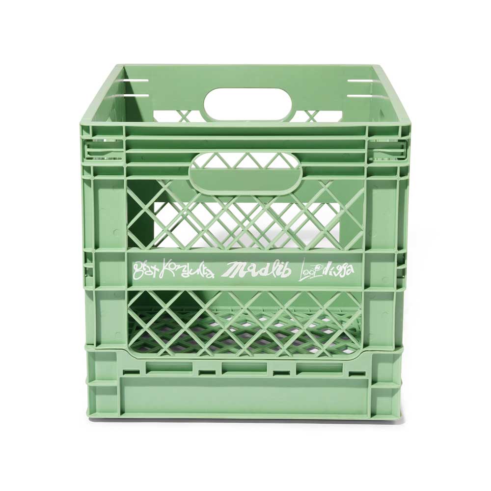 Butter Goods X Madlib Collapsable Record Crate (Sage)