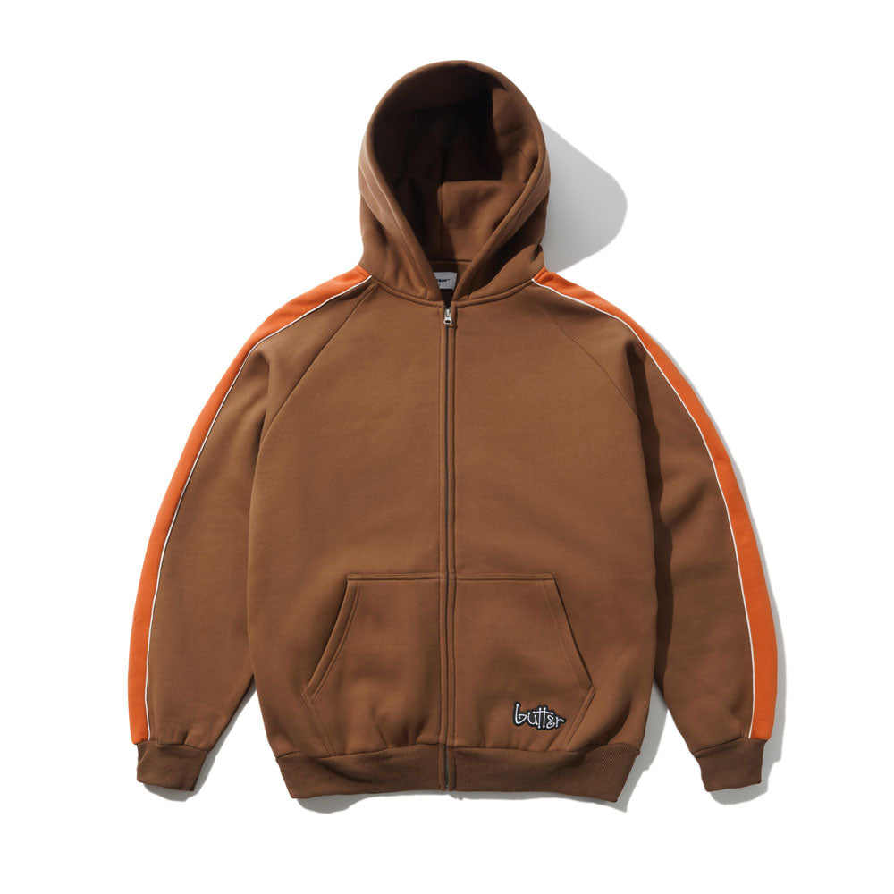Butter Goods 'Connection' Zip-Thru Hood (Brown)