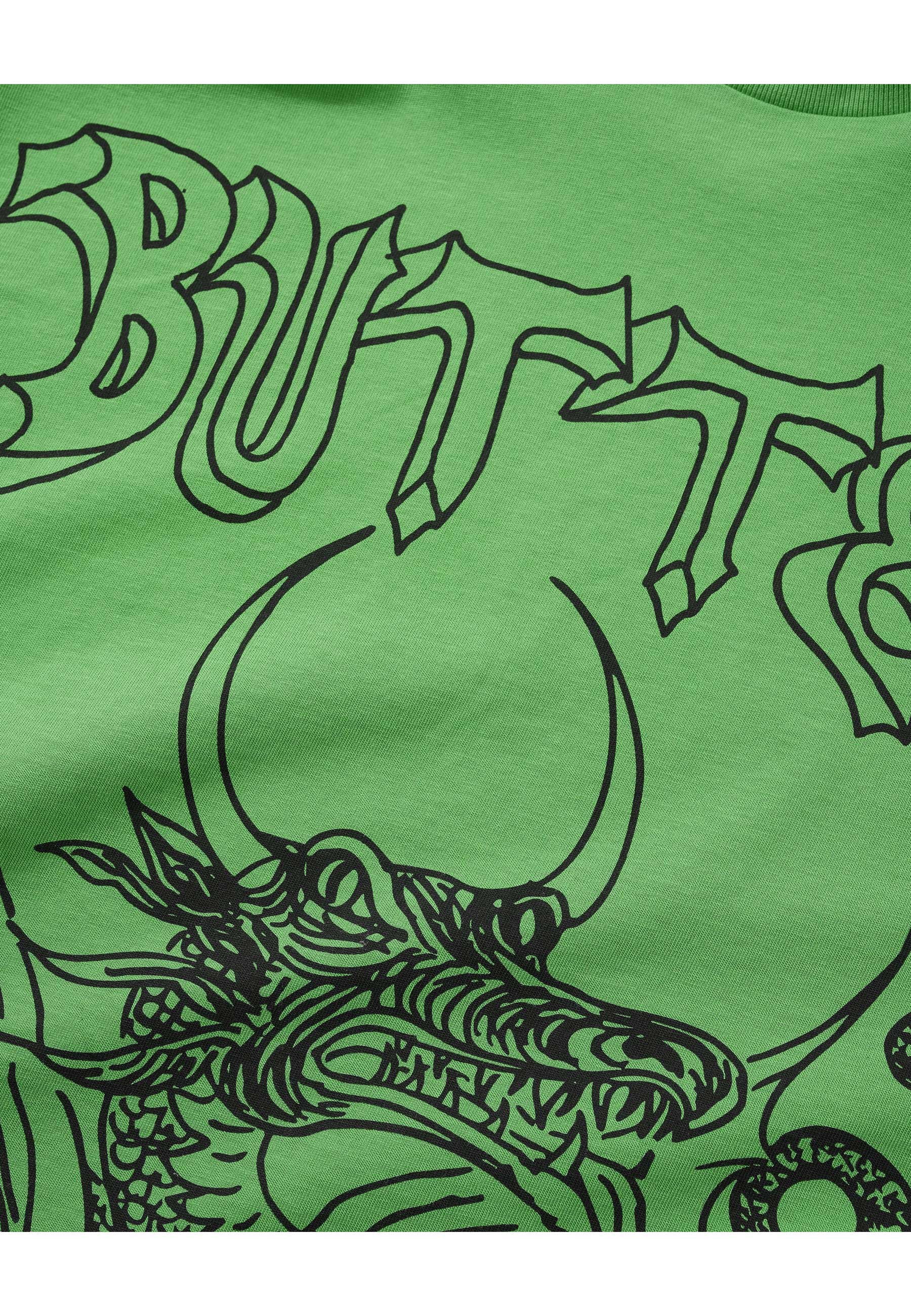 Butter Goods X Daniel Johnston 'Dragon' T-Shirt (Lime)