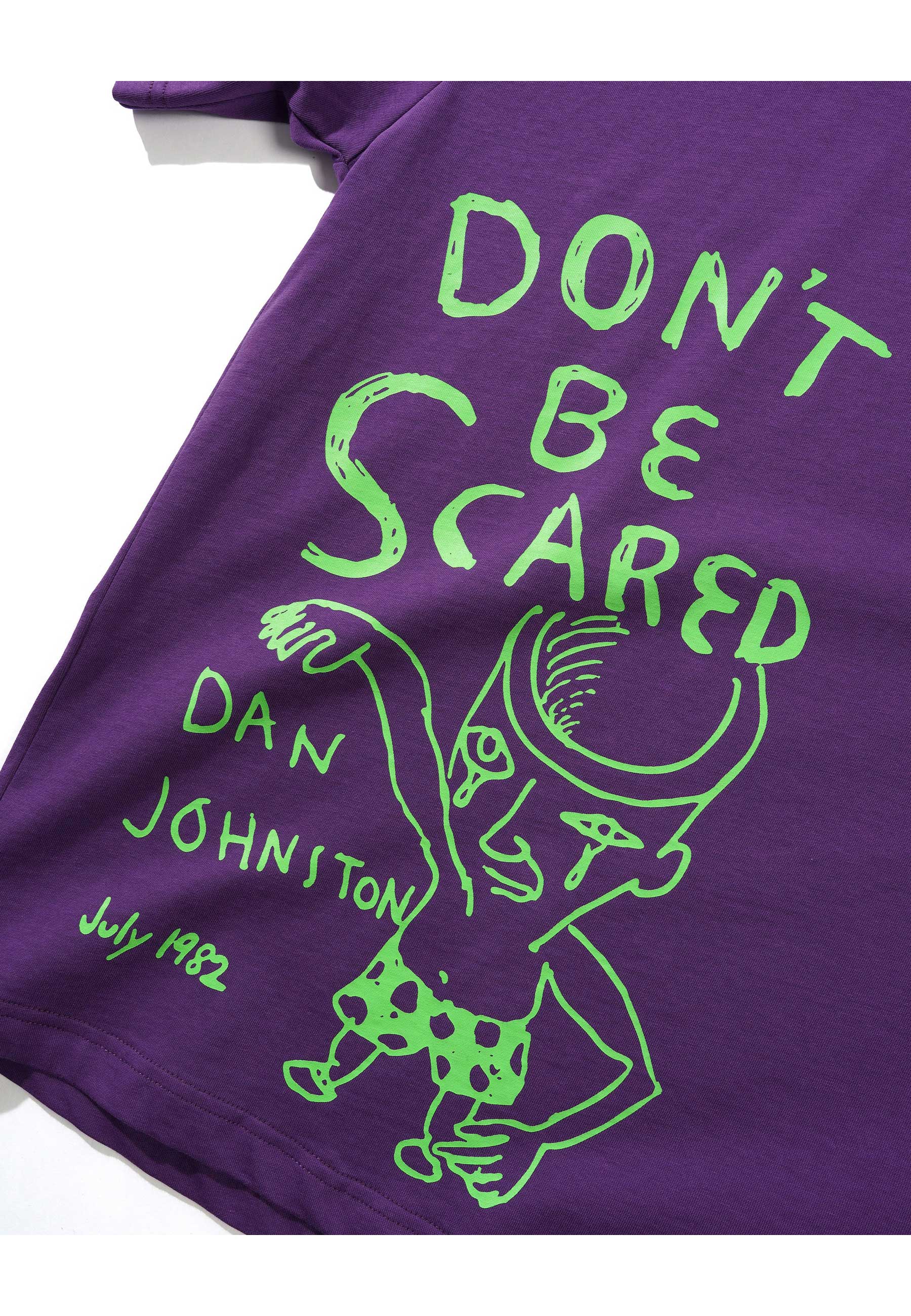 Butter Goods X Daniel Johnston 'Don't Be Scared' T-Shirt (Grape)