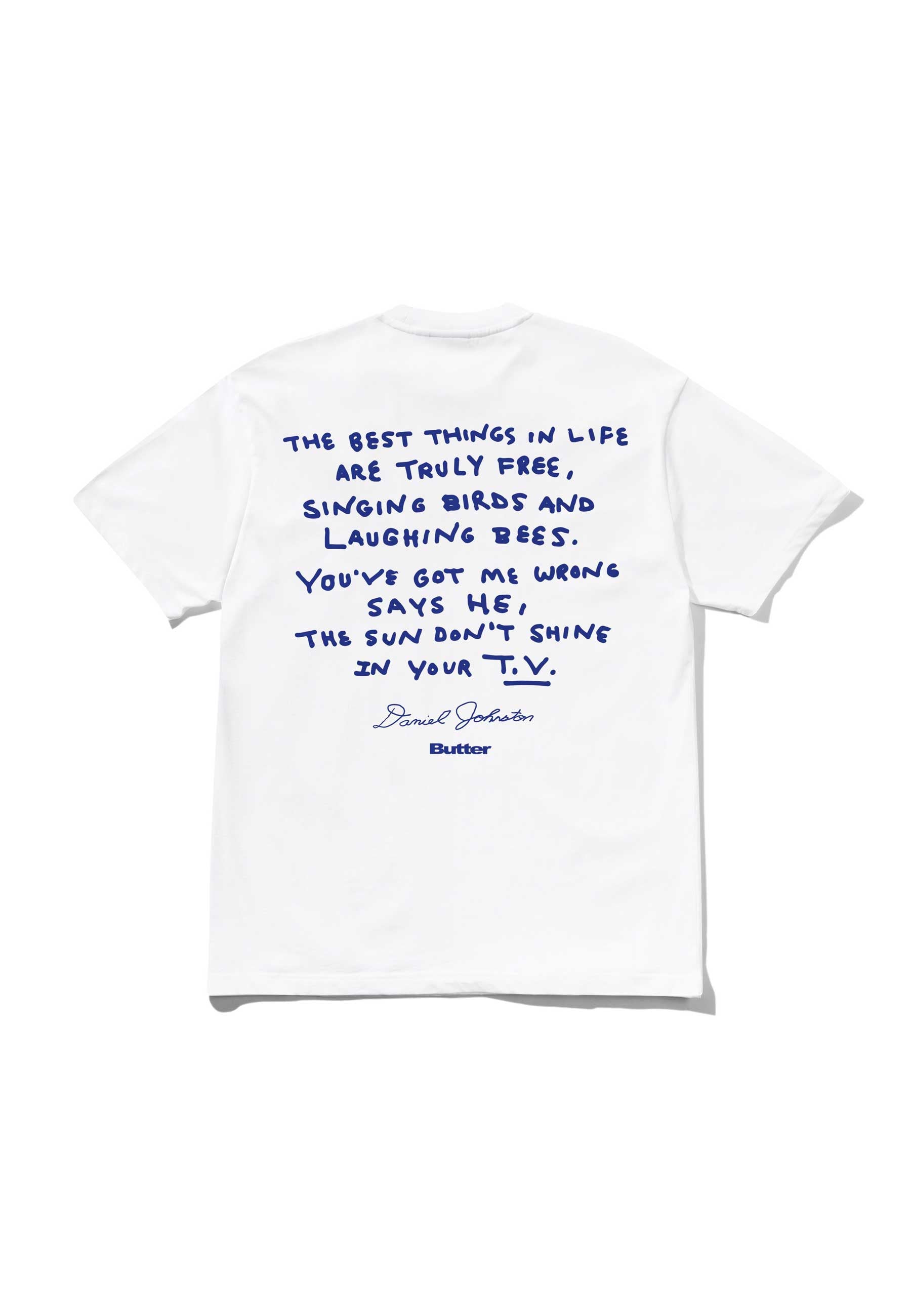 Butter Goods X Daniel Johnston 'Don't Be Scared' T-Shirt (White)