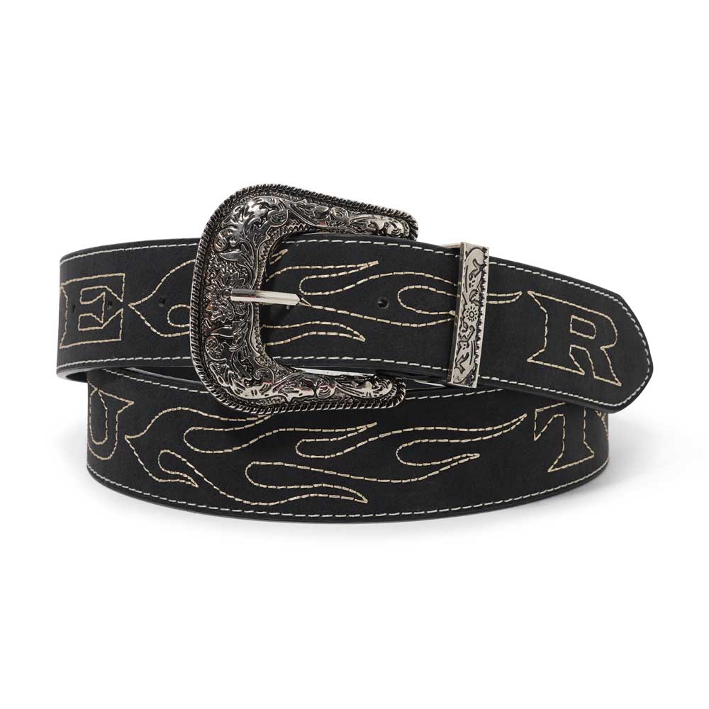 Butter Goods 'Flame Stitch' Belt (Black)