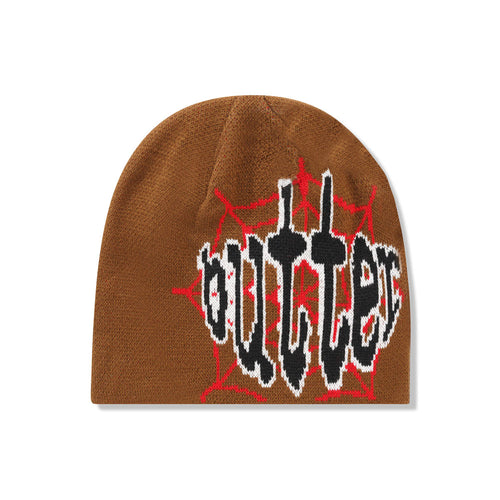 Butter Goods 'Frenzy' Skully Beanie (Brown)