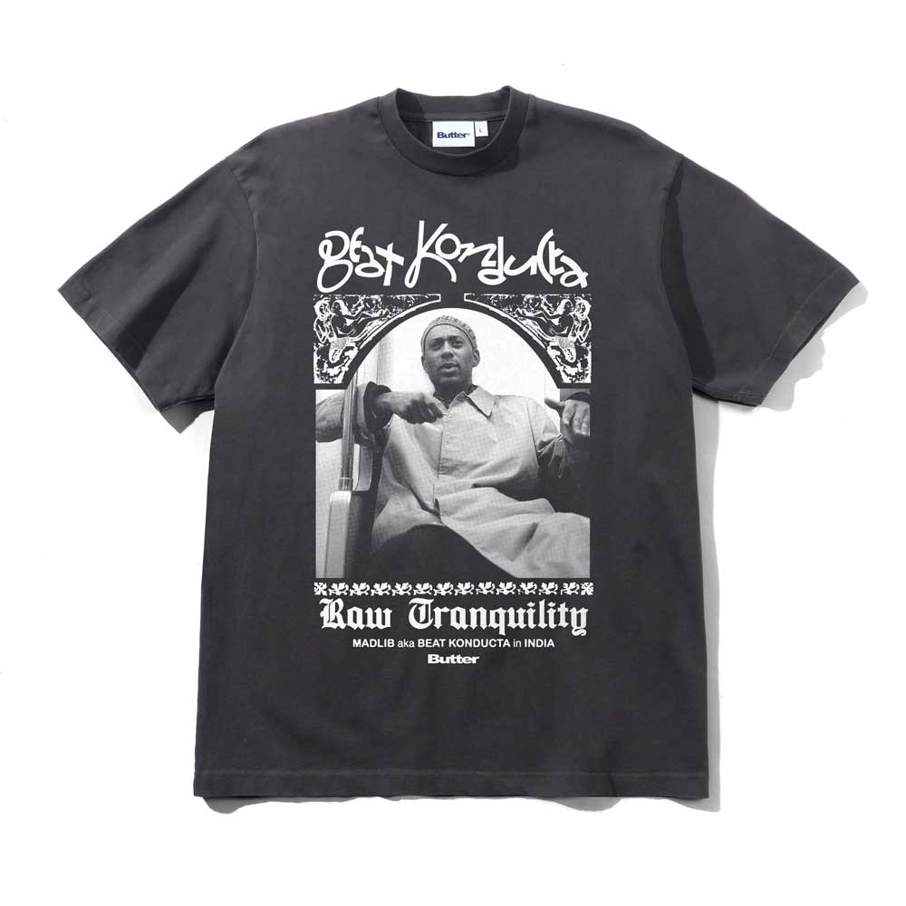 Butter Goods X Madlib 'India' T-Shirt (Washed Black)