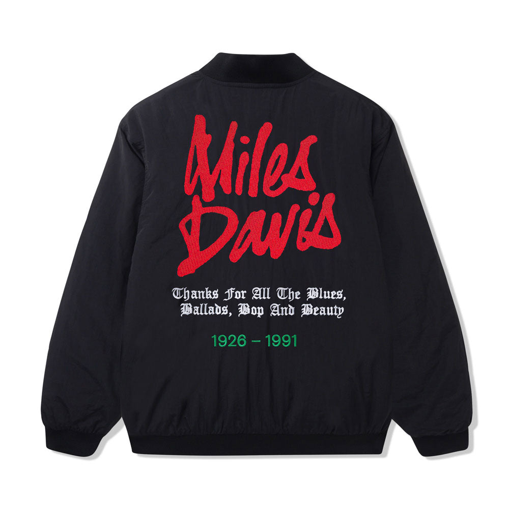 Butter Goods X Miles Davis Bomber Jacket (Black)