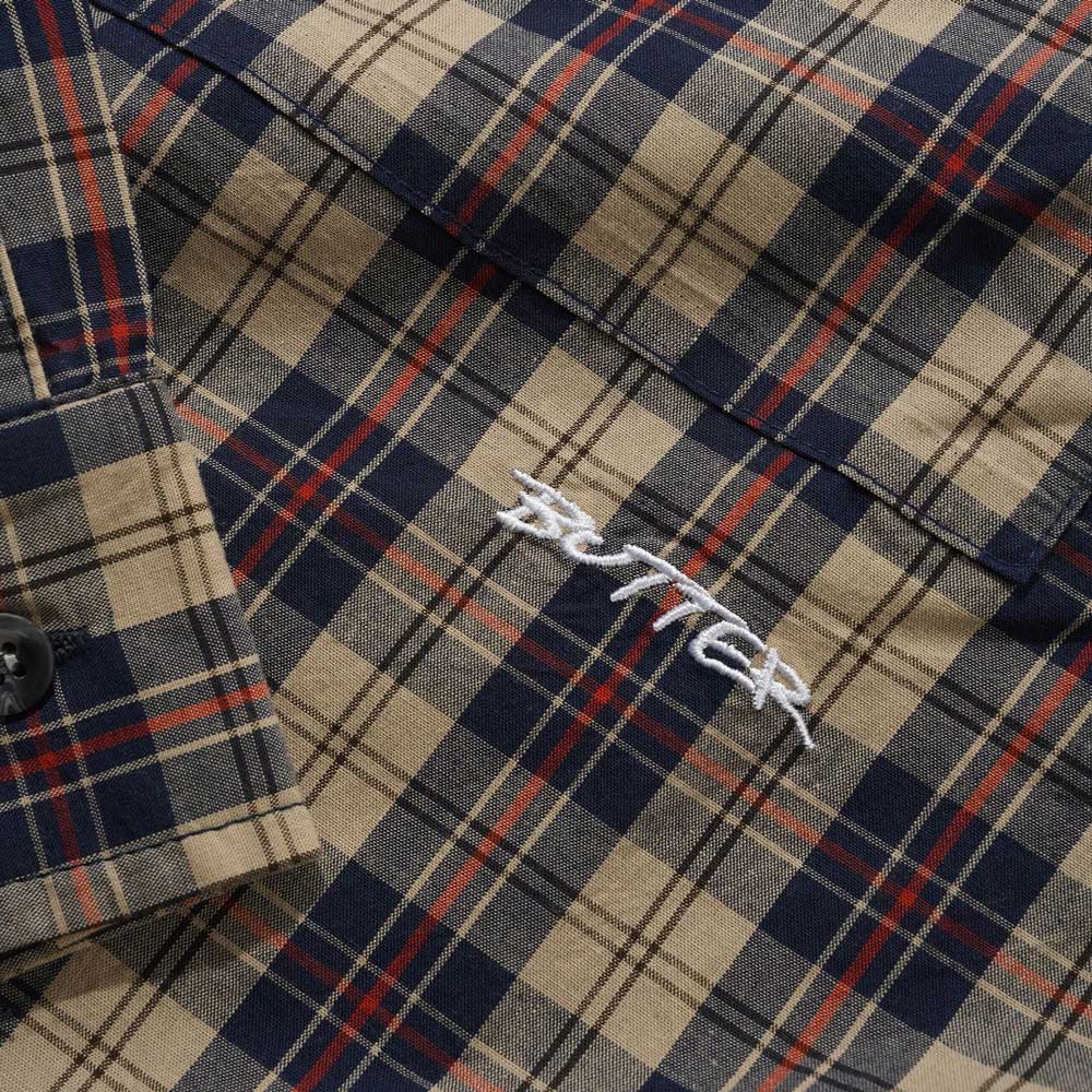 Butter Goods 'Plaid' Shirt (Beige / Navy)
