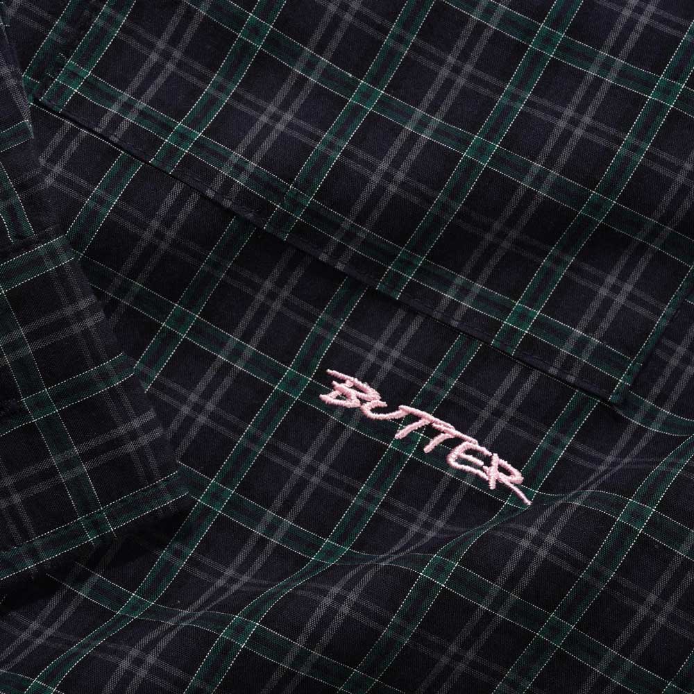 Butter Goods 'Plaid' Shirt (Navy / Forest)