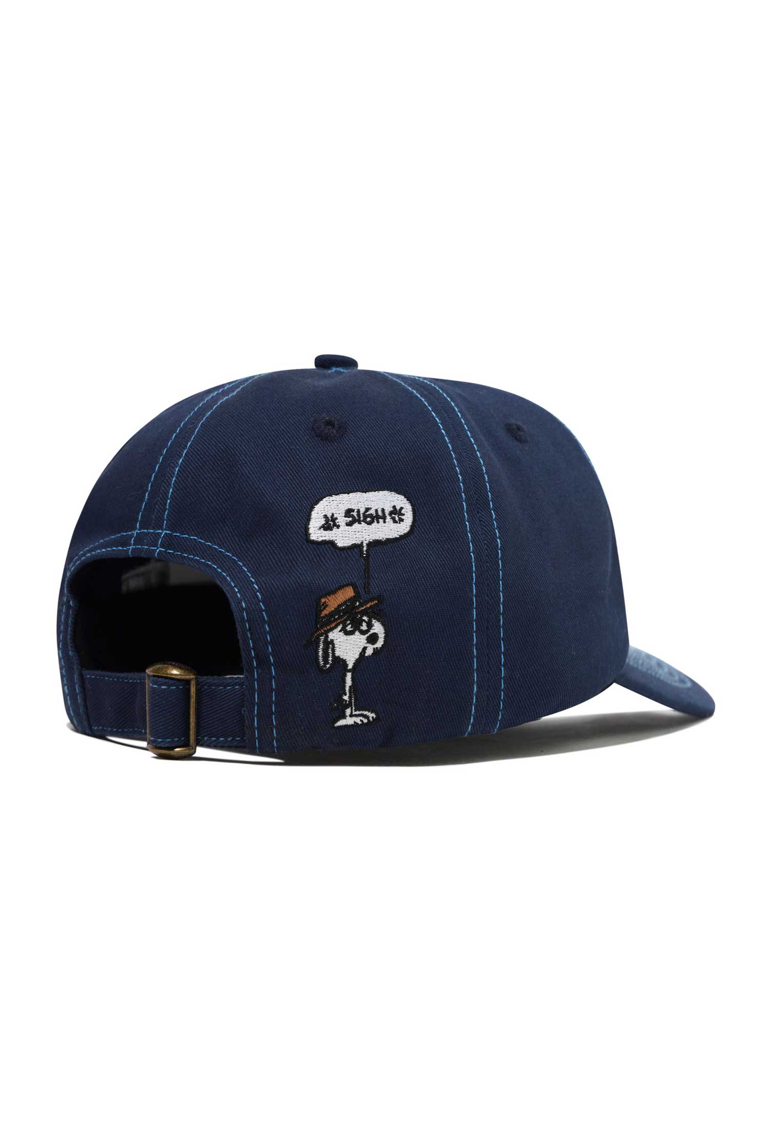 Butter Goods X Peanuts 'Spike' 5 Panel Cap (Navy / Light Blue)