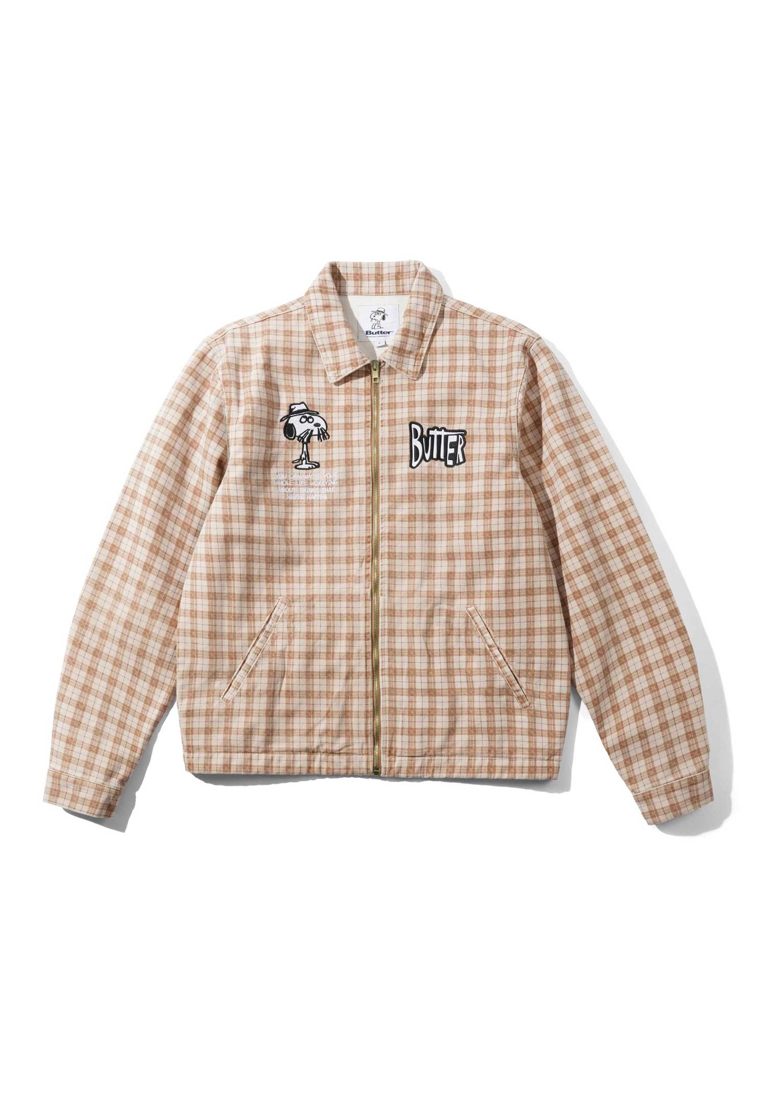 Butter Goods X Peanuts 'Spike' Jacket (Sandstone Plaid)