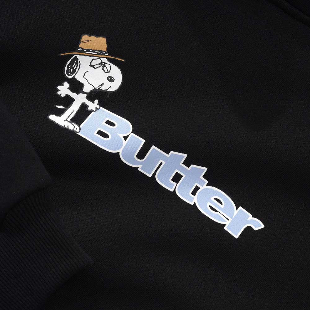 Butter Goods X Peanuts 'Spike Logo' Hood (Black)