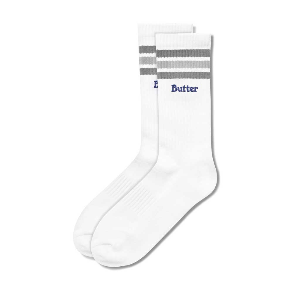 Butter Goods 'Stripe' Socks (White)