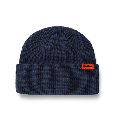 Butter Goods 'Tall Wharfie' Beanie (Navy)