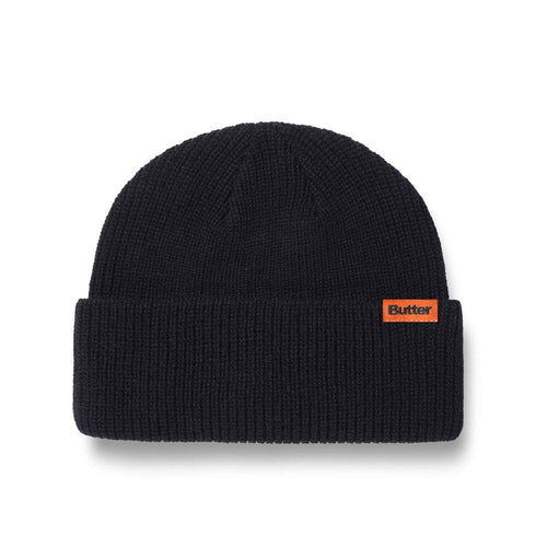 Butter Goods 'Tall Wharfie' Beanie (Black)