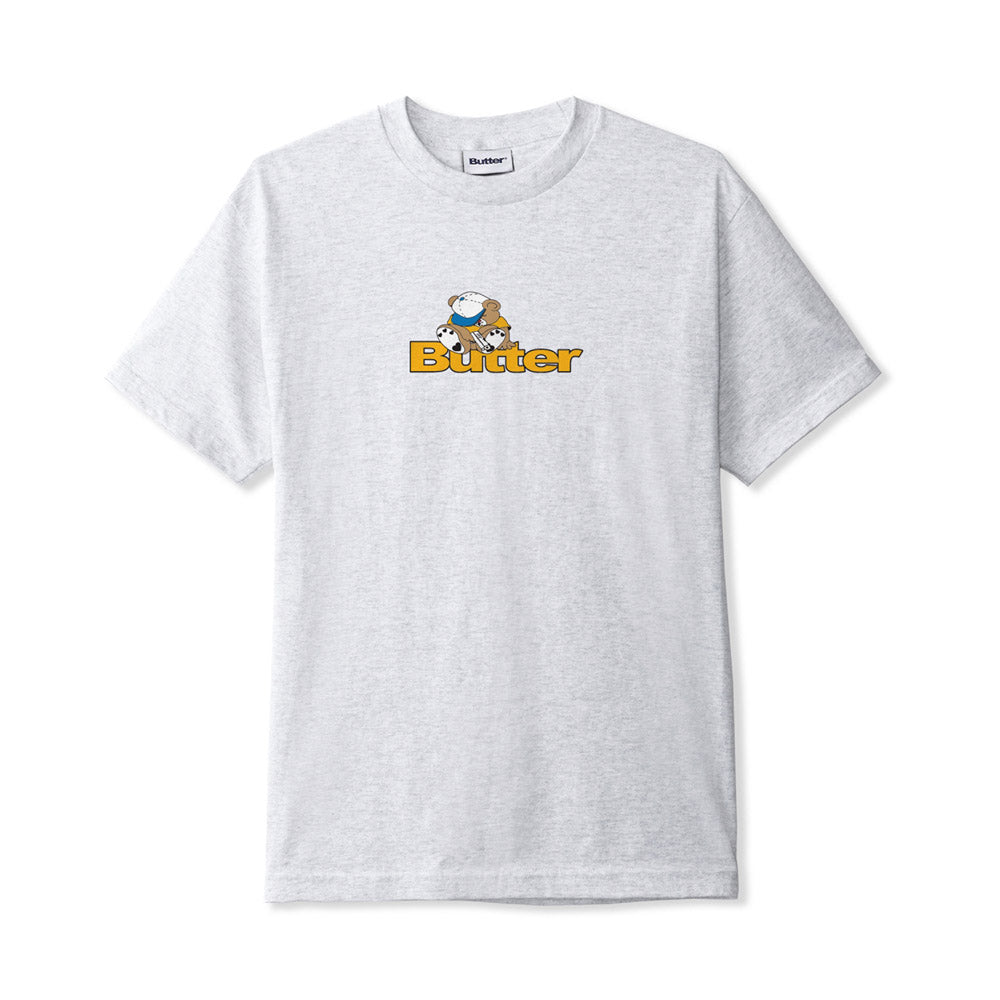 Butter Goods 'Teddy Logo' T-Shirt (Ash)