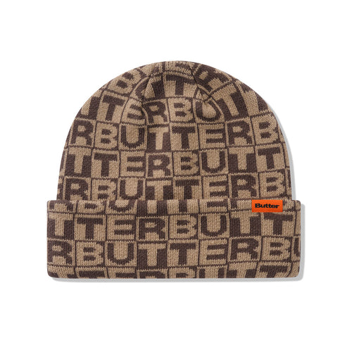 Butter Goods 'Tiles' Beanie (Brown)