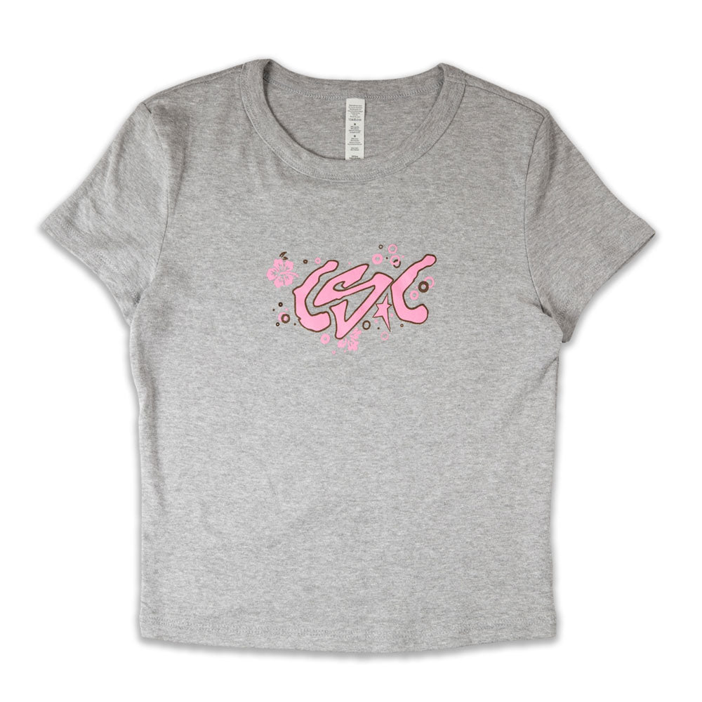 CSC 'Flowers' Girls T-Shirt (Heather Grey)