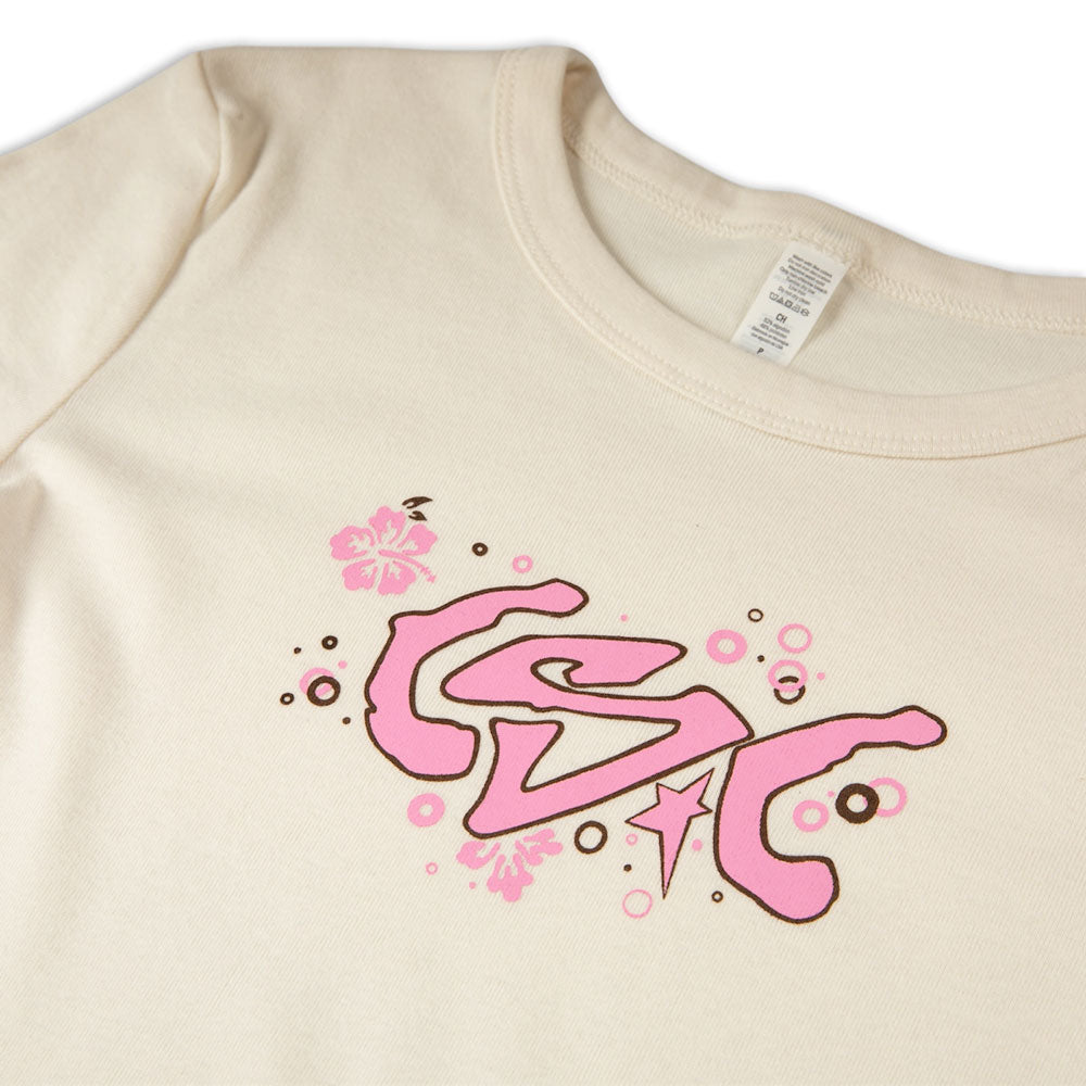 CSC 'Flowers' Girls T-Shirt (Natural)