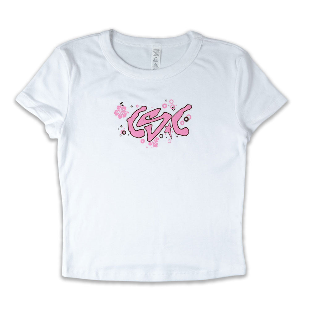 CSC 'Flowers' Girls T-Shirt (White)