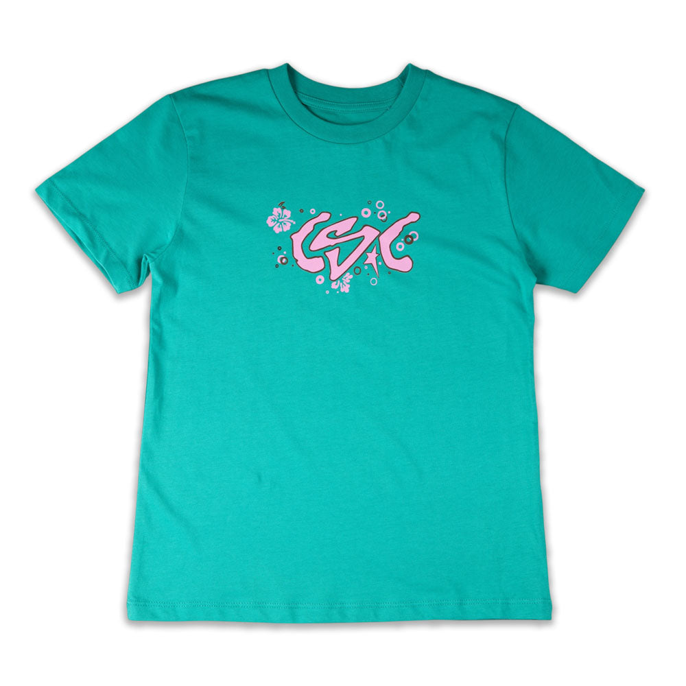 CSC 'Flowers' Kids T-Shirt (Green)