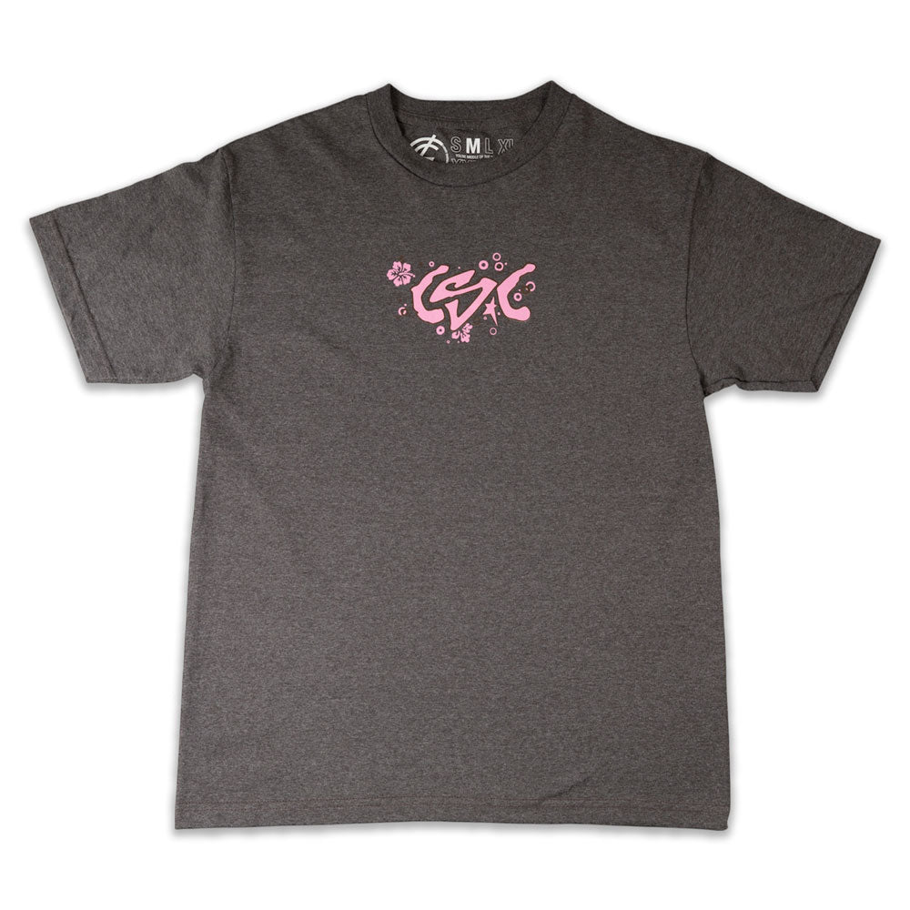 CSC 'Flowers' T-Shirt (Charcoal Heather)
