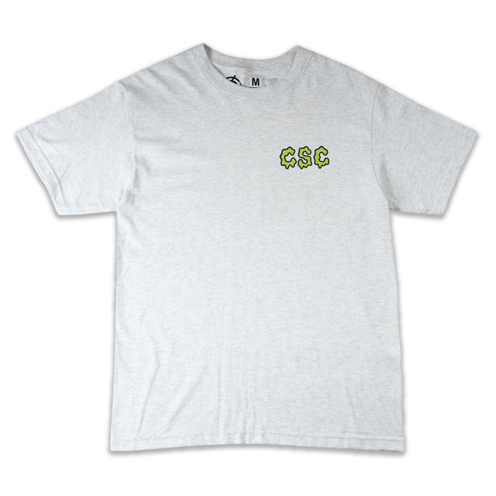 CSC 'Slime' T-Shirt (Ash) Cardiff Skateboard Club