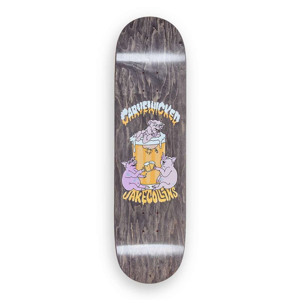 Carve Wicked X CSC 'Jake Collins Pro - King of Pigs' 8.5" Medium Deck (Black)