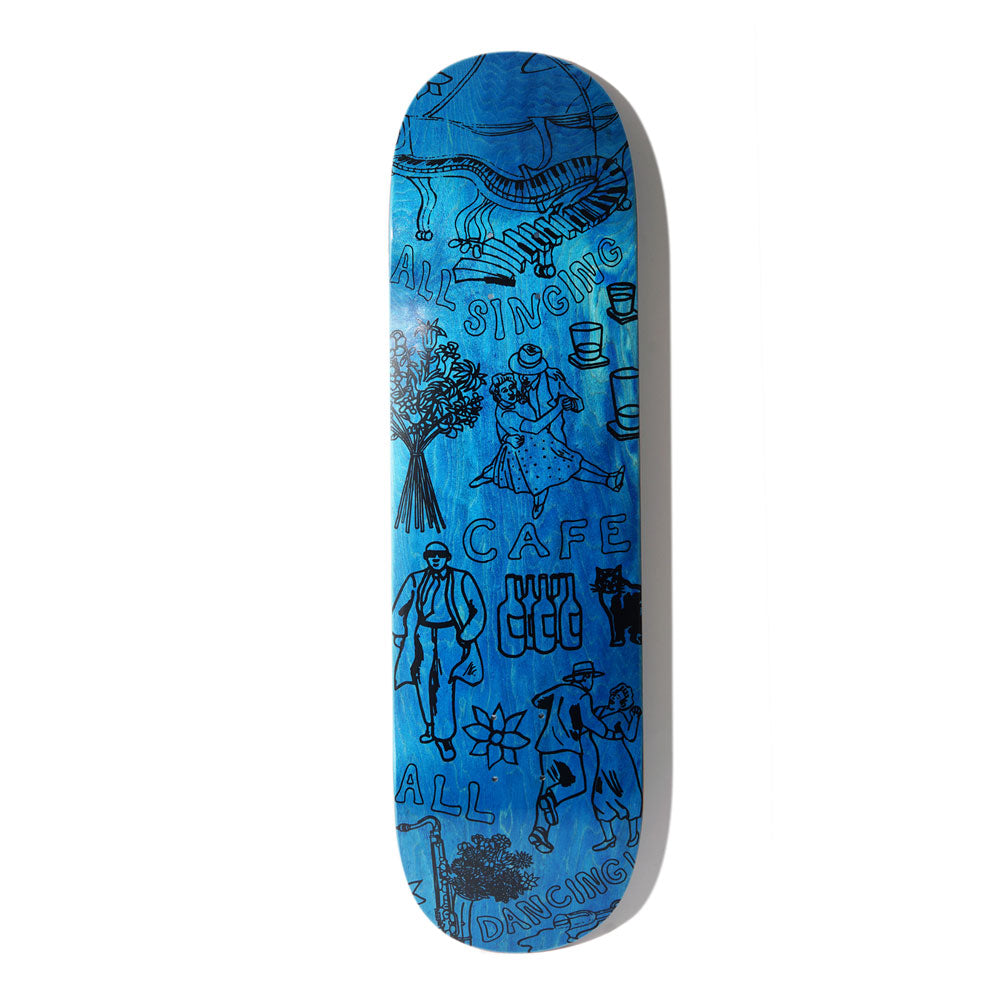 Skateboard Cafe 'Gaurab Sketches' 8.25" Deck (Blue)