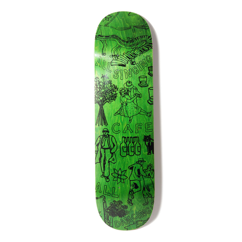 Skateboard Cafe 'Gaurab Sketches' 8.25" Deck (Green)