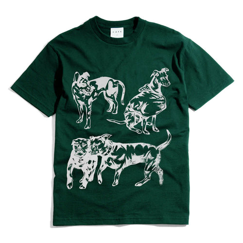 Skateboard Cafe 'Pooch' T-Shirt (Forest Green)