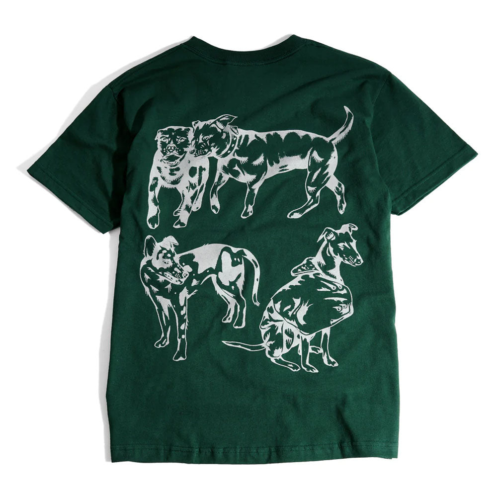 Skateboard Cafe 'Pooch' T-Shirt (Forest Green)