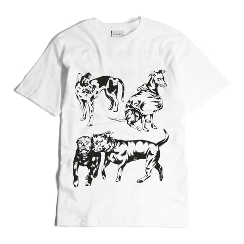 Skateboard Cafe 'Pooch' T-Shirt (White)