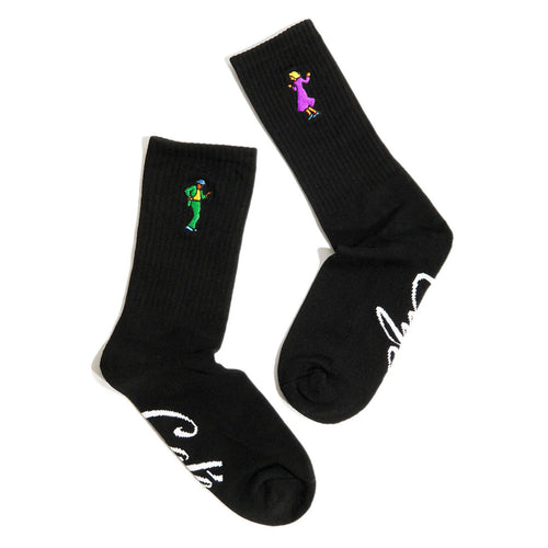 Skateboard Cafe 'Swing' Socks (Black)