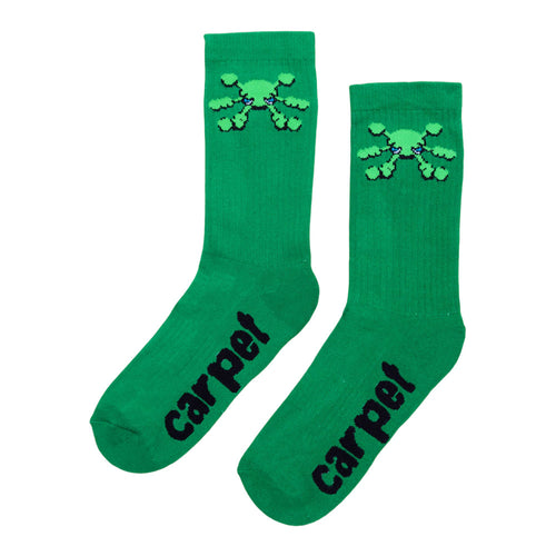 Carpet Company 'Bacteria' Socks (Green)