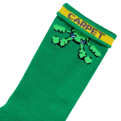 Carpet Company 'Bacteria' Socks (Green)