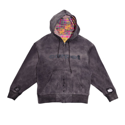 Carpet Company 'Beat Up' Denim Jacket (Black)