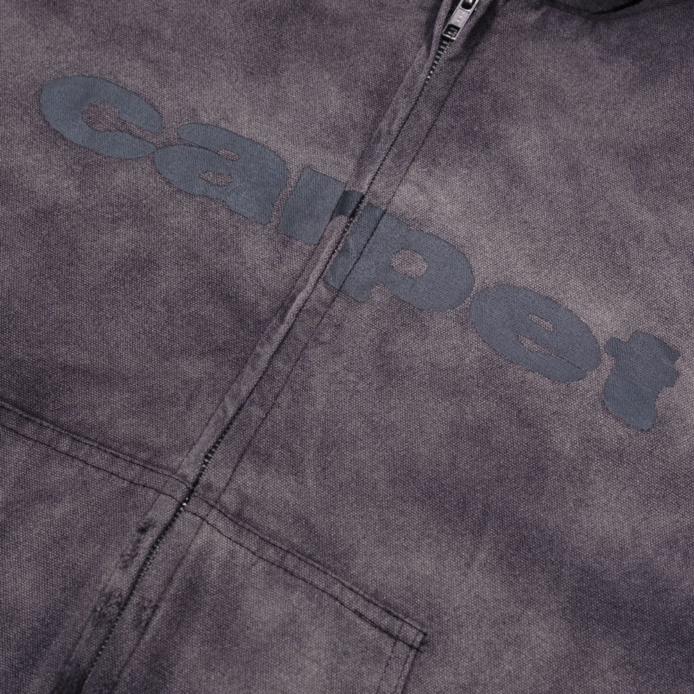 Carpet Company 'Beat Up' Denim Jacket (Black)