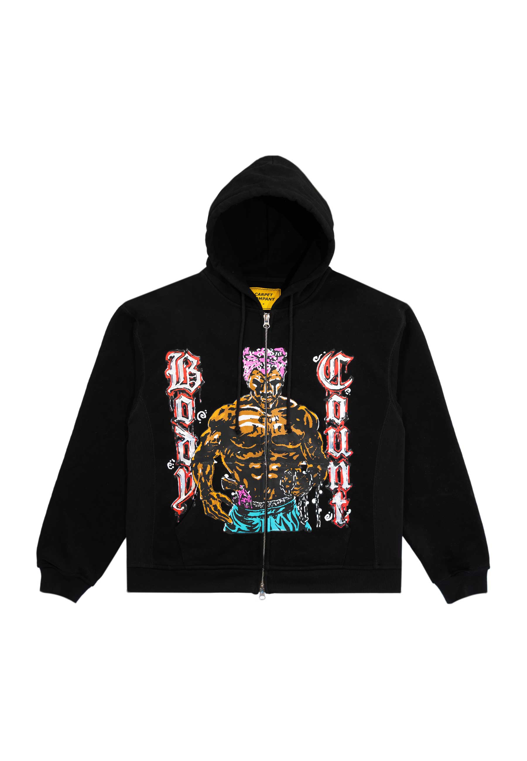 Carpet Company 'Body Count' Zip-Up Hood (Black) | Cardiff