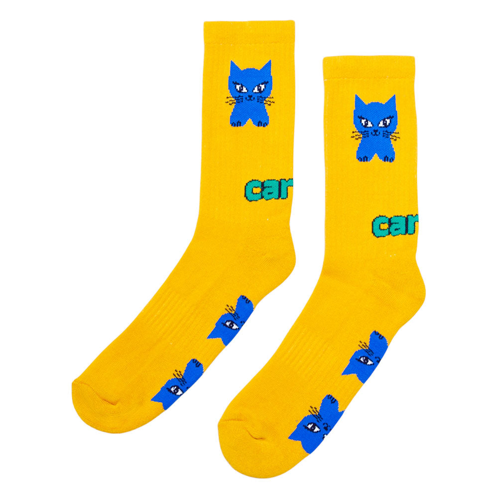 Carpet Company 'Cat' Socks (Yellow)