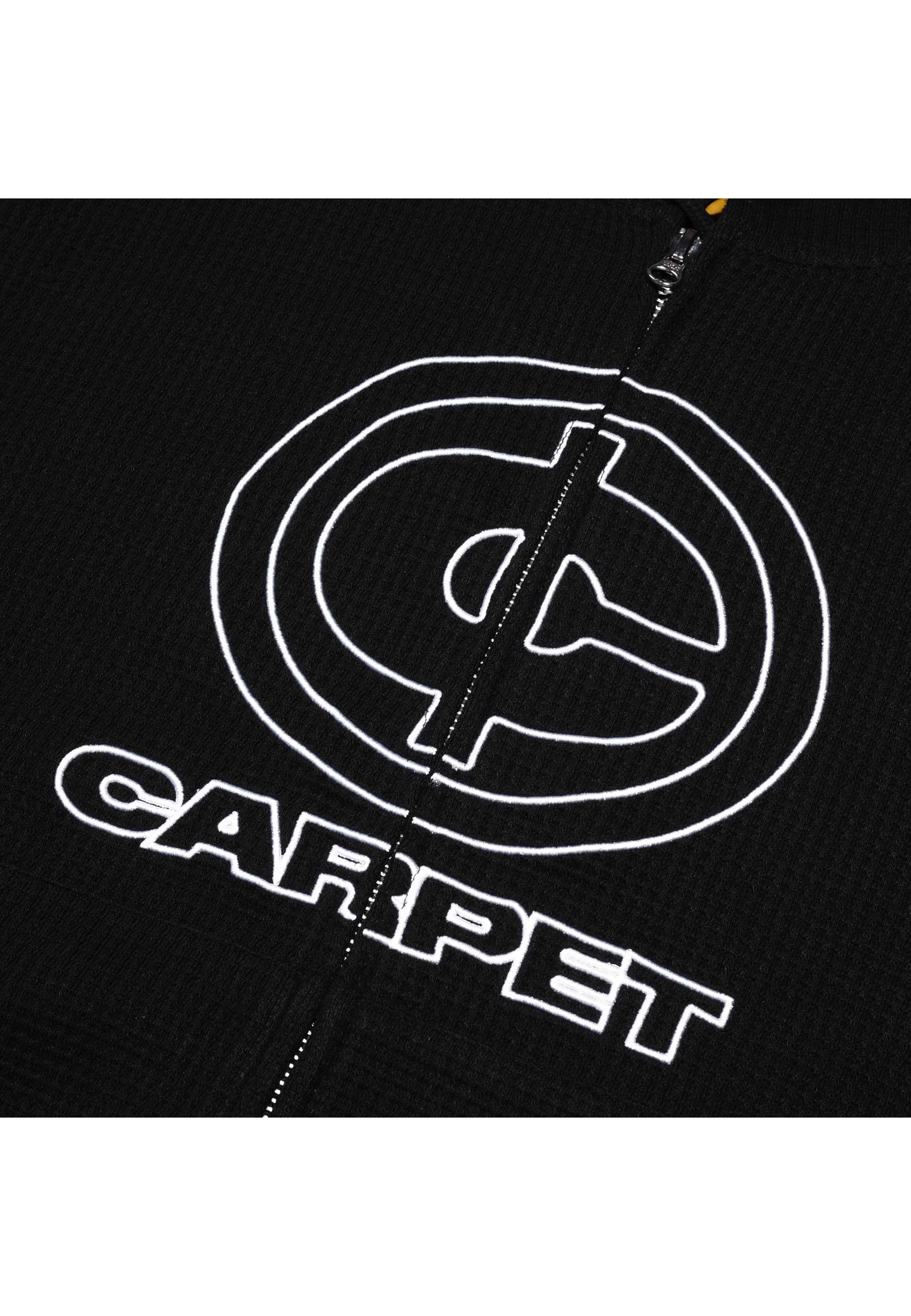 Carpet Company 'Cent' Thermal Zip-Up Hood (Black)