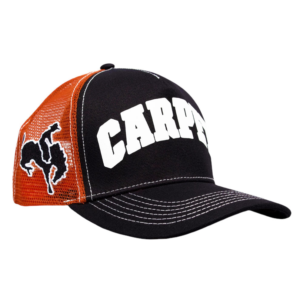 Carpet Company 'Cowboy' Trucker Cap (Black / Brown)