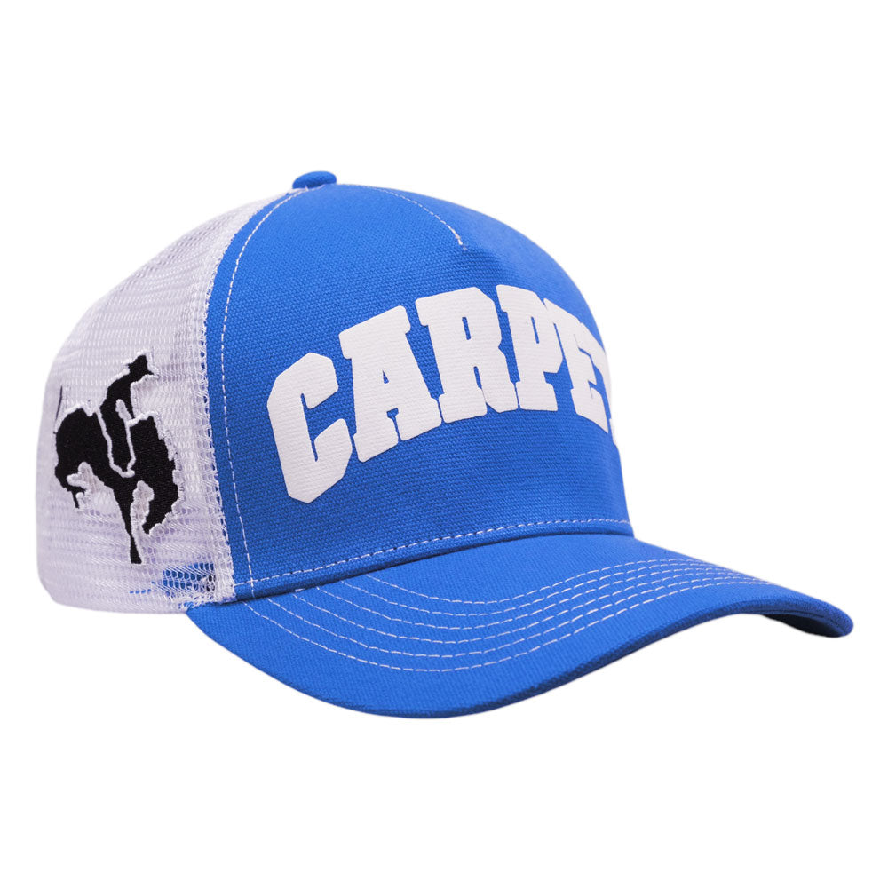 Carpet Company 'Cowboy' Trucker Cap (Blue / White)