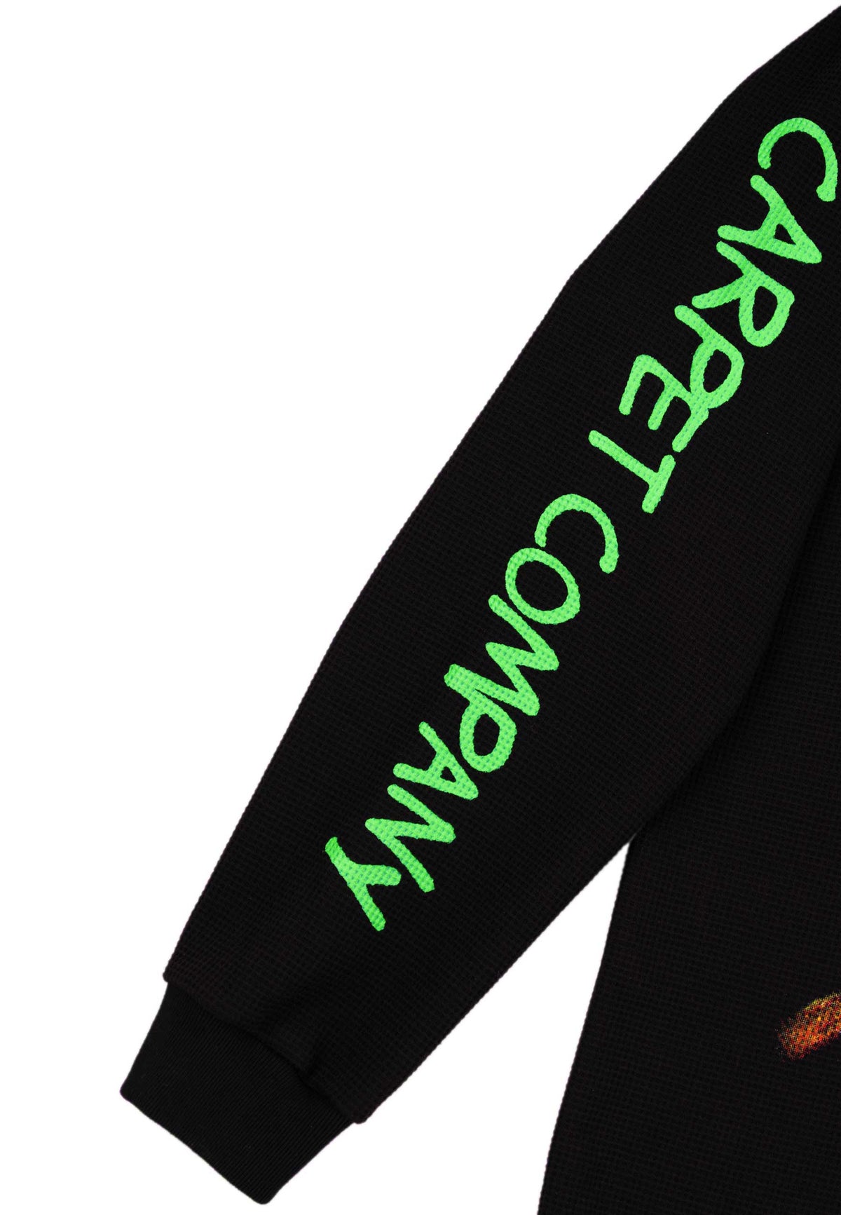 Carpet Company 'Dinosaur Jr Where You Been' Long Sleeve Thermal T-Shirt (Black)