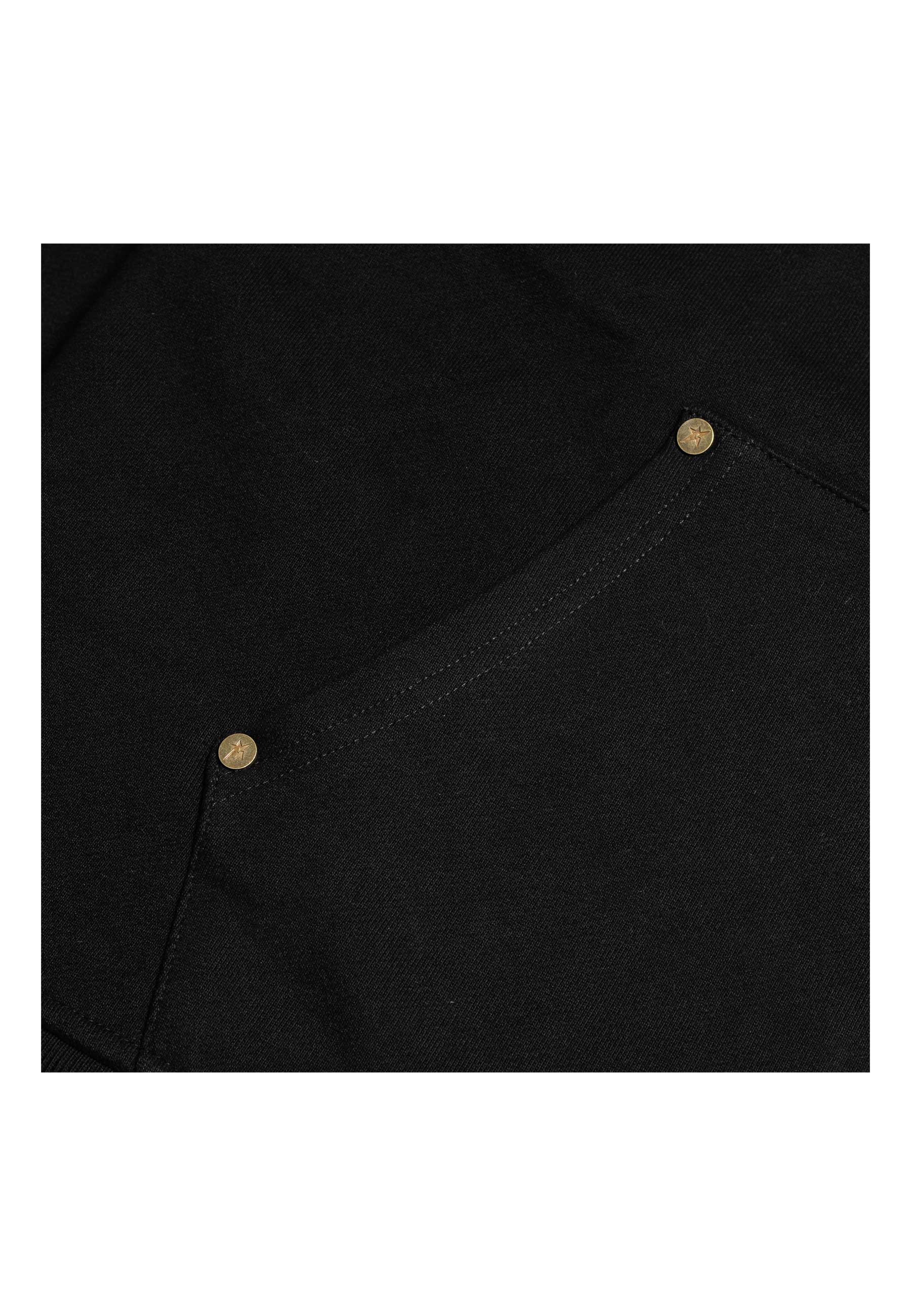 Carpet Company 'C-Star Embossed' Zip-Up Hood (Black)