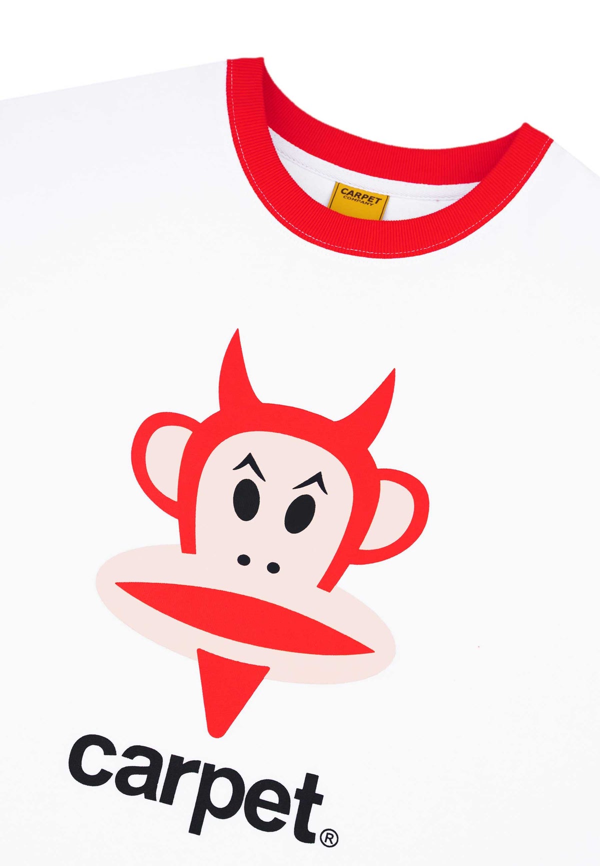 Carpet Company 'Paul Frank Devil Julius' Long Sleeve T-Shirt (White)