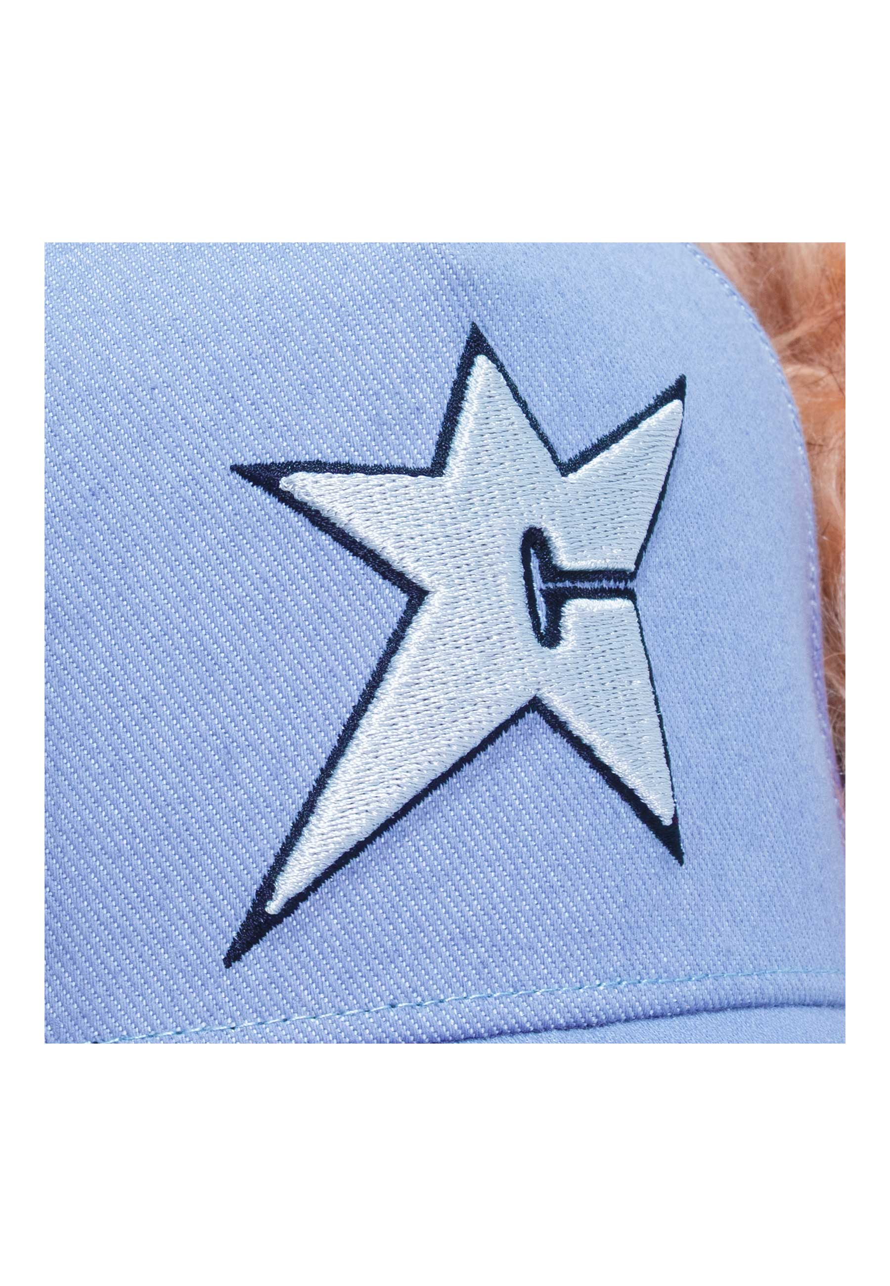 Carpet Company 'C-Star' Fur Cap (Light Denim)