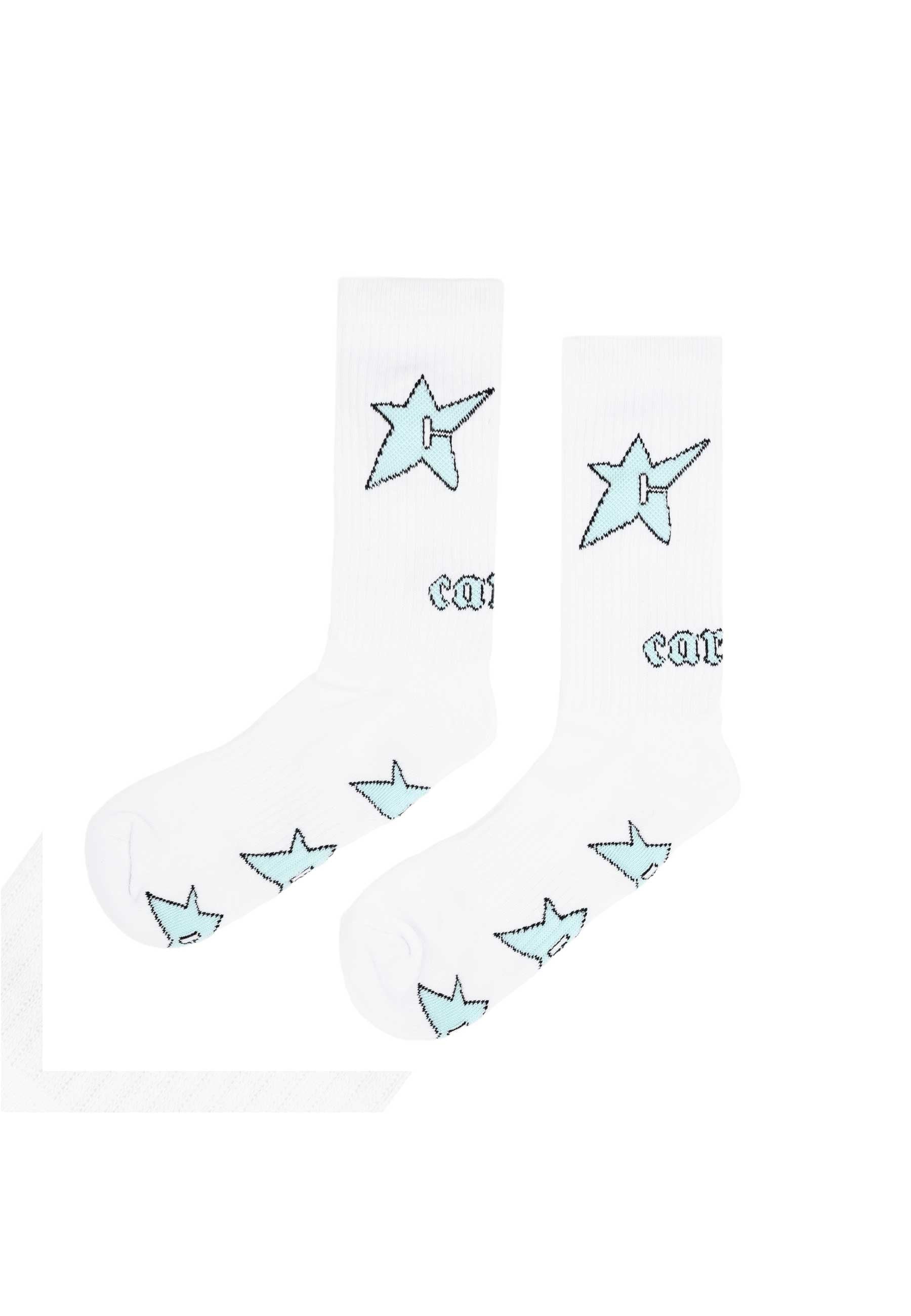 Carpet Company 'Glow In The Dark C-Star' Socks (White)