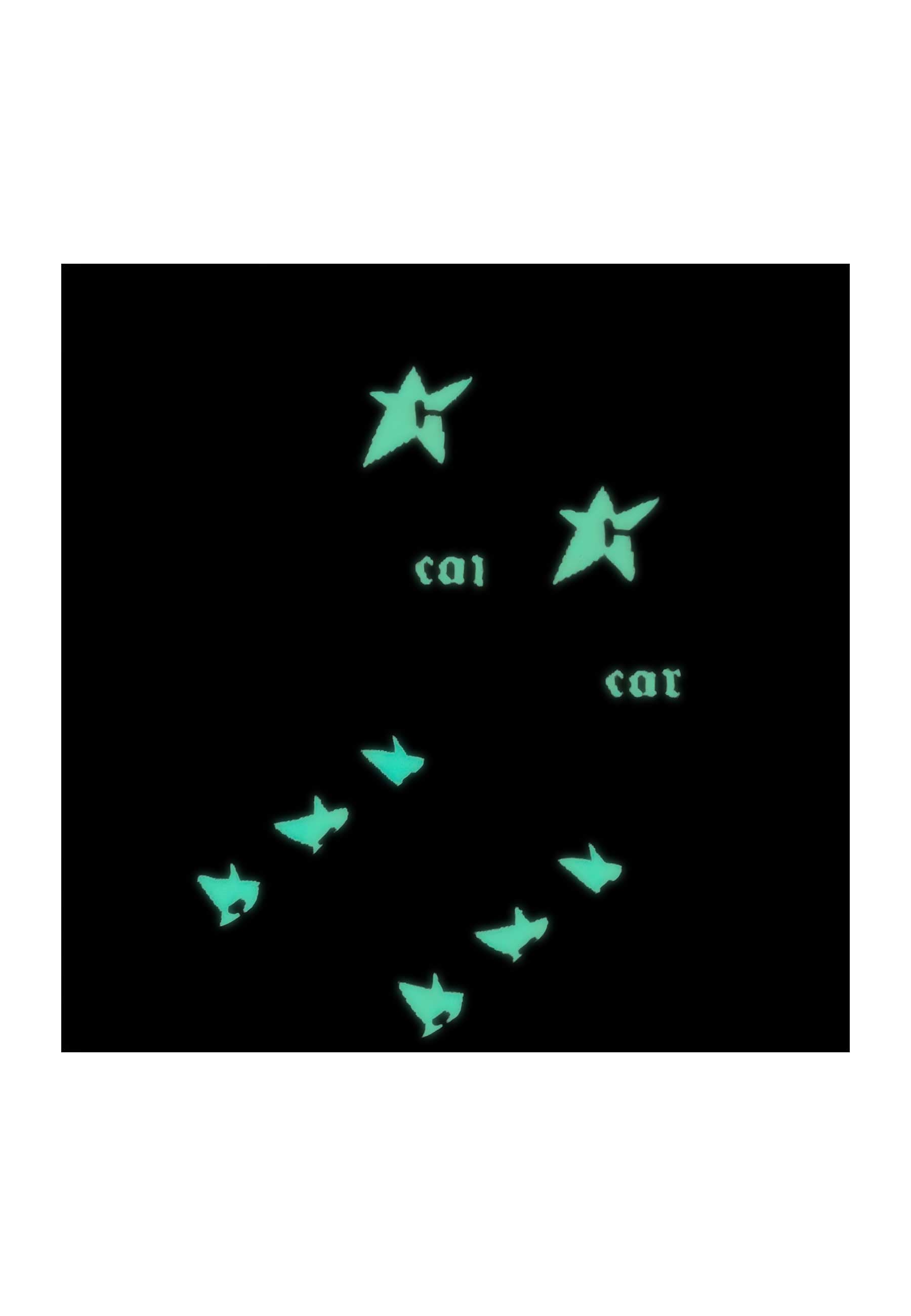 Carpet Company 'Glow In The Dark C-Star' Socks (White)
