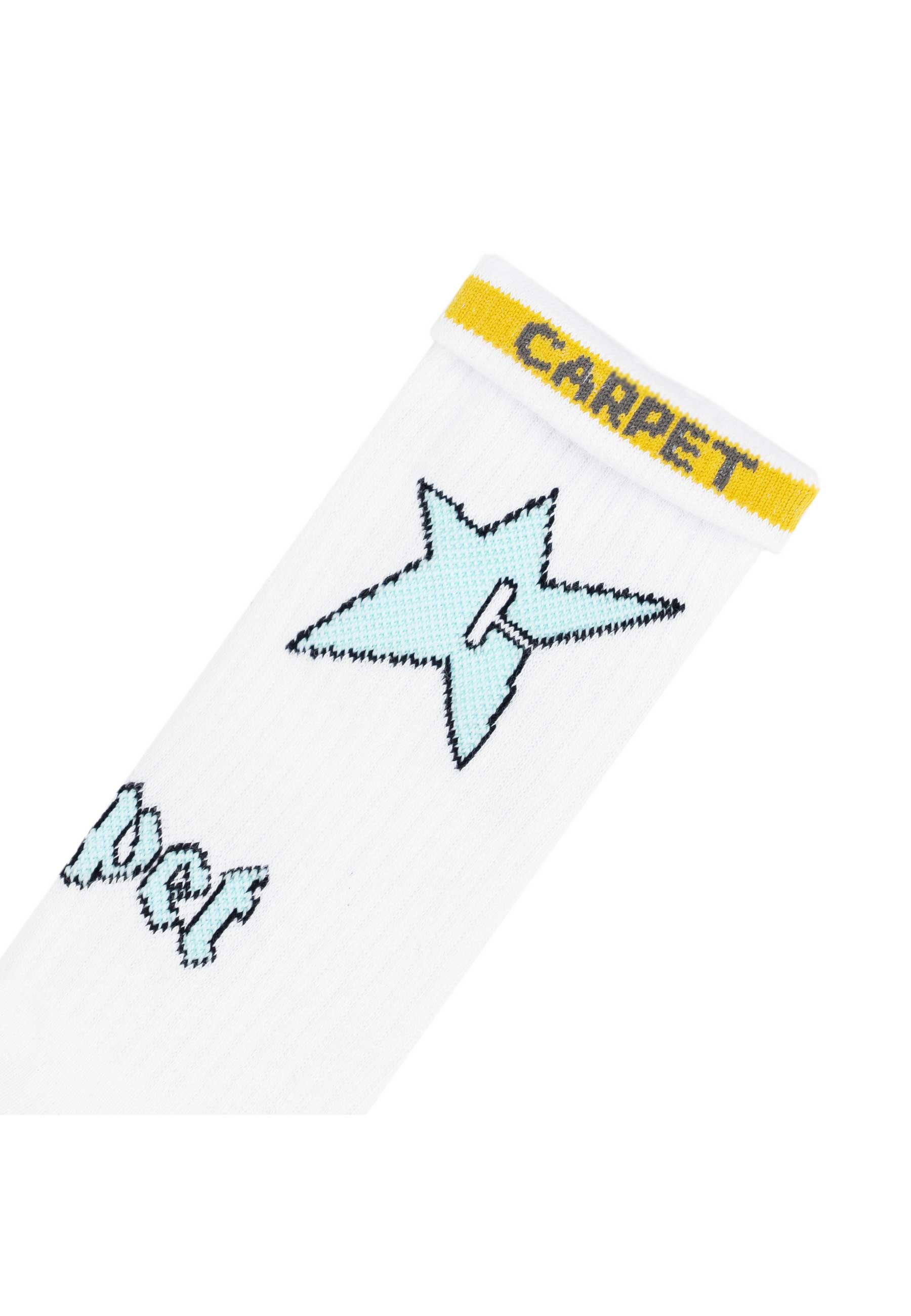 Carpet Company 'Glow In The Dark C-Star' Socks (White)